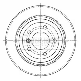 BORG & BECK bbd5416 -  Тормозной диск
